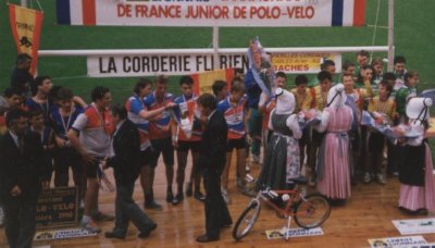 Podium du championnat de France 1990
