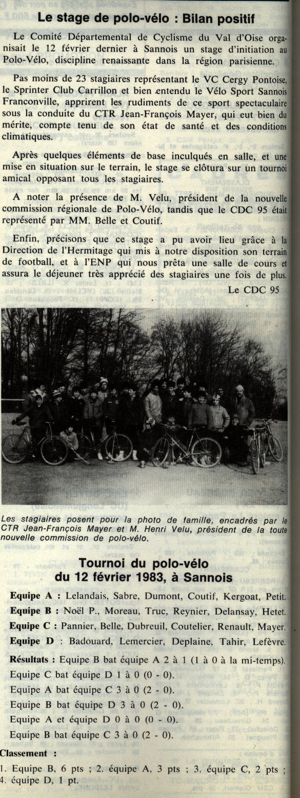 L'Ile-de-France Cycliste n 1491, 25 mars 1983 (p. 6)
